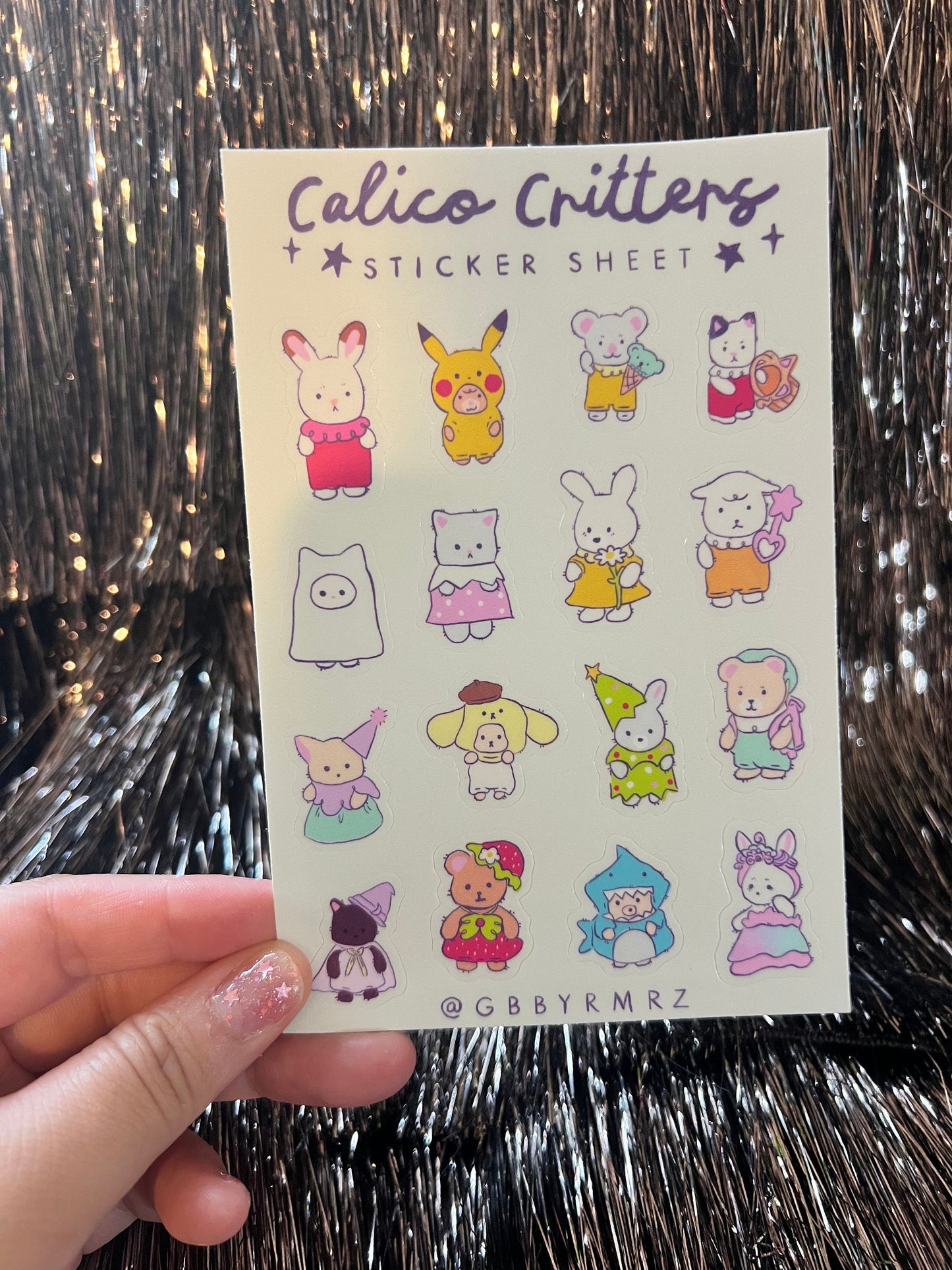 Critter Sticker Sheet