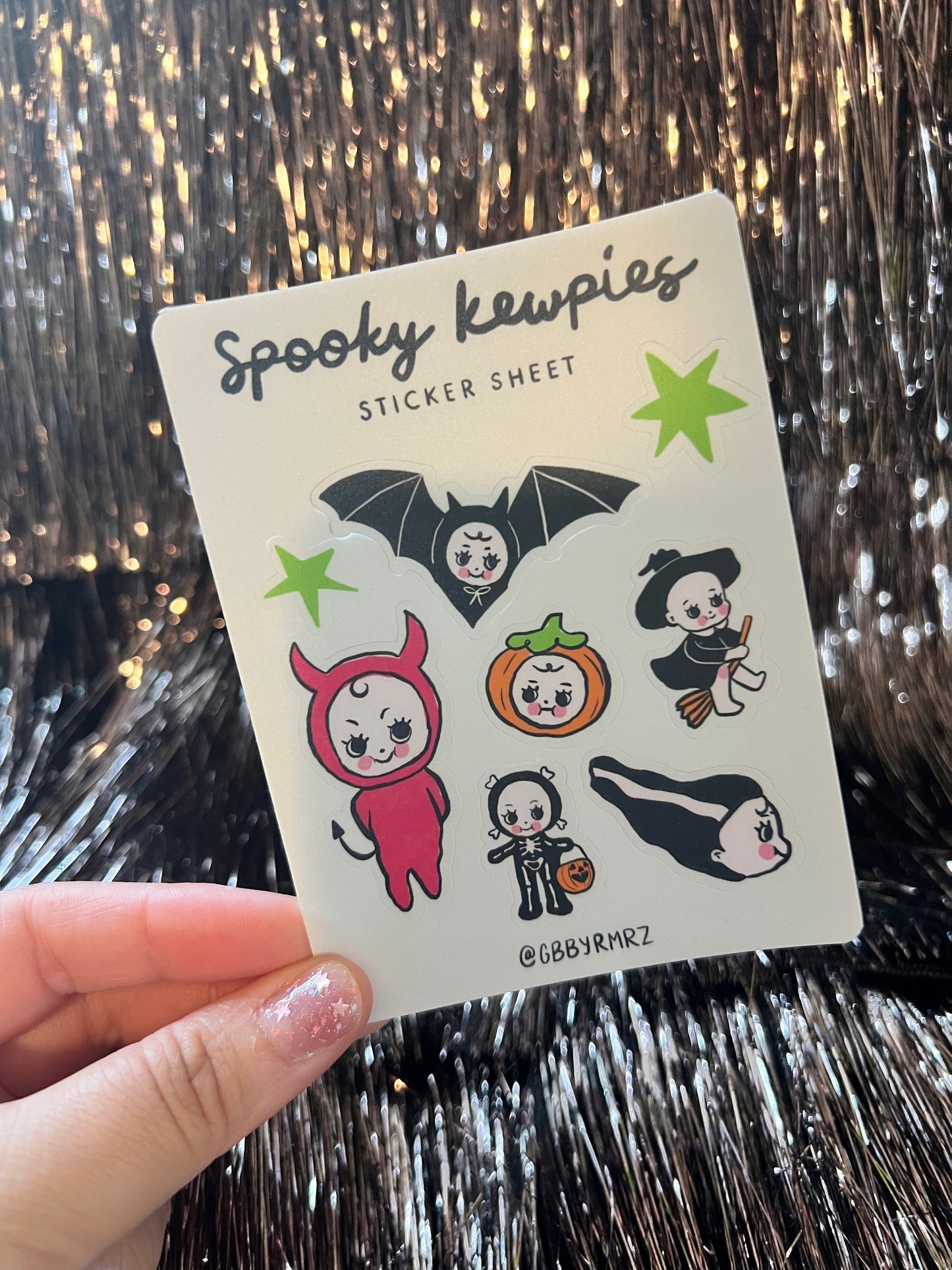 Spooky Kewpies Sticker Sheet