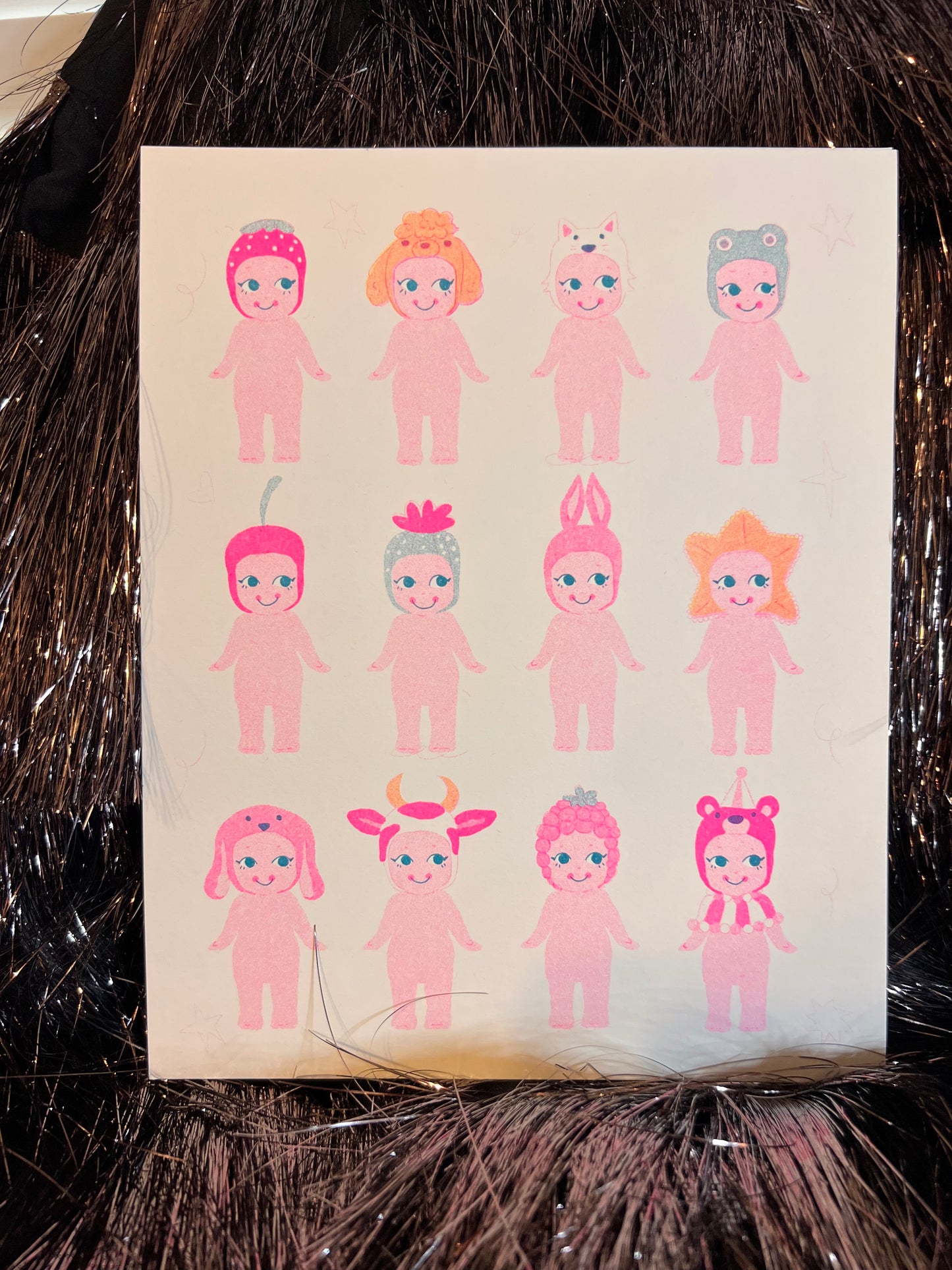 Sonny Angel Risograph Print