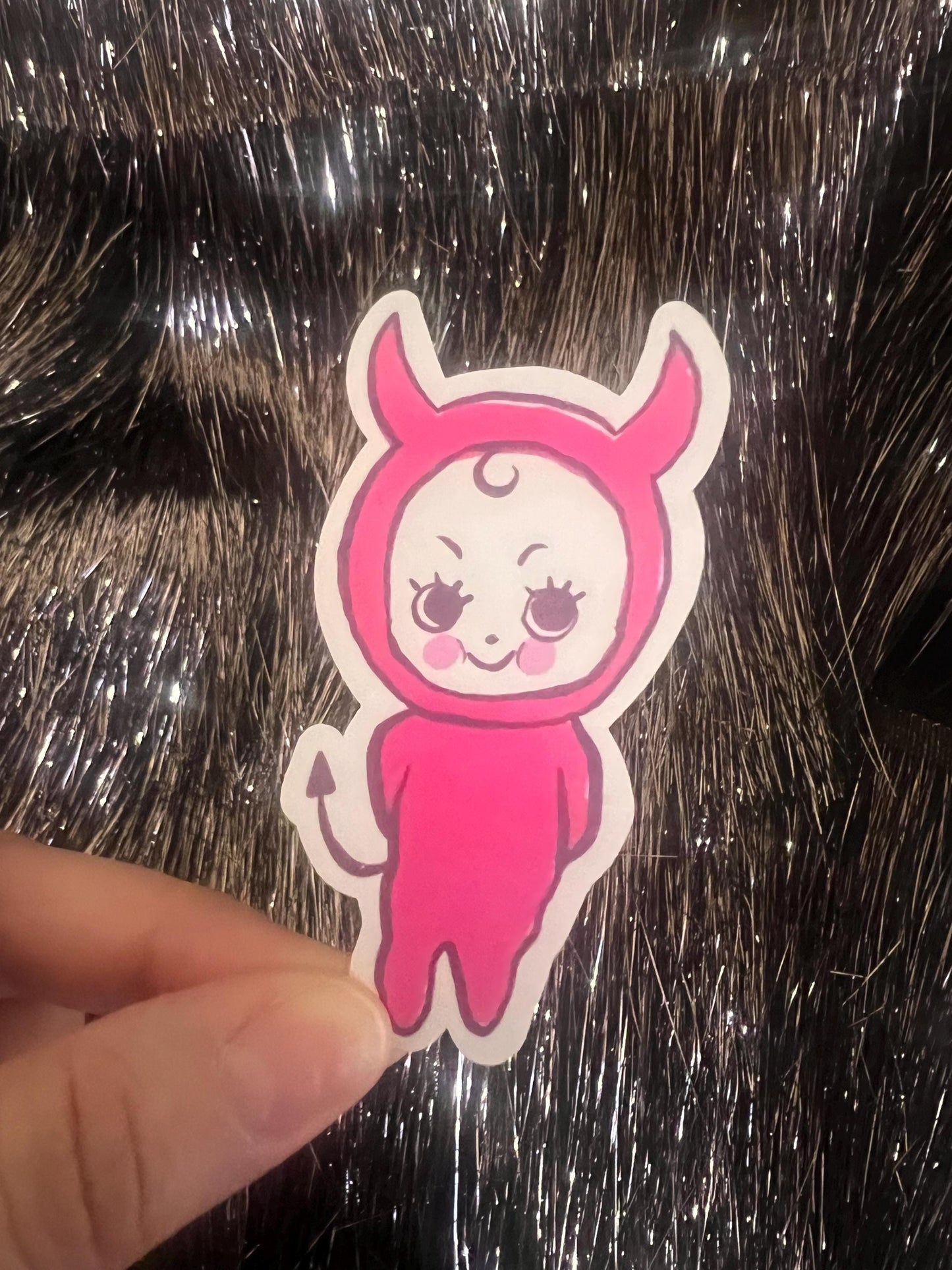 Devil Kewpie Sticker