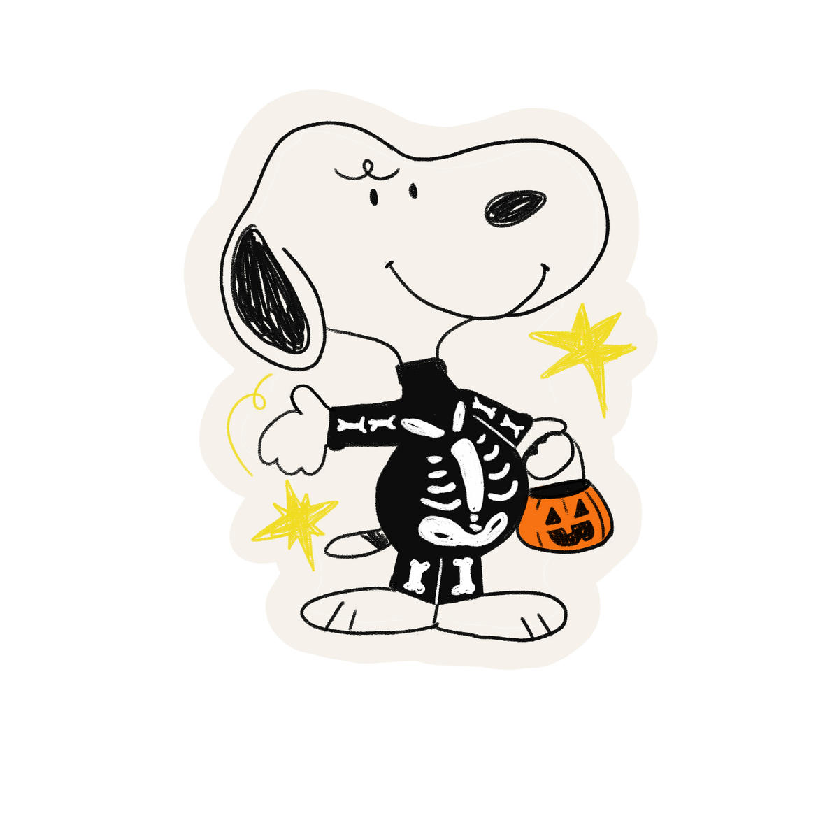 Spooky Snoopy Sticker