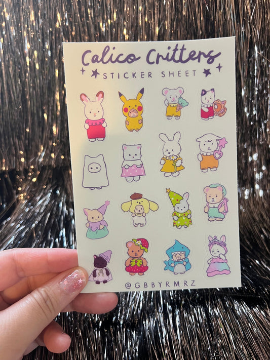 Critter Sticker Sheet