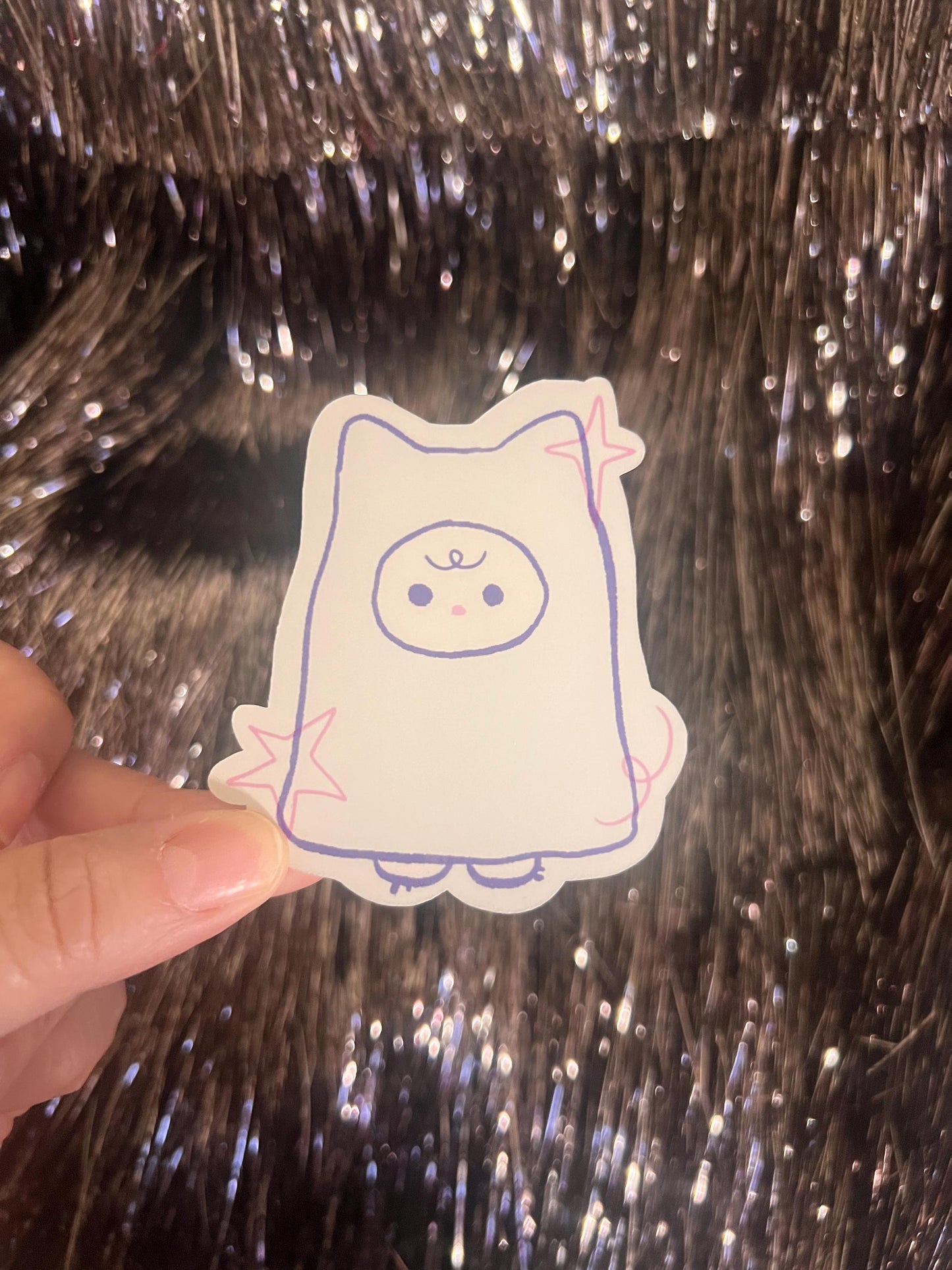Little Ghost Critter Sticker