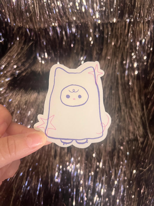 Little Ghost Critter Sticker