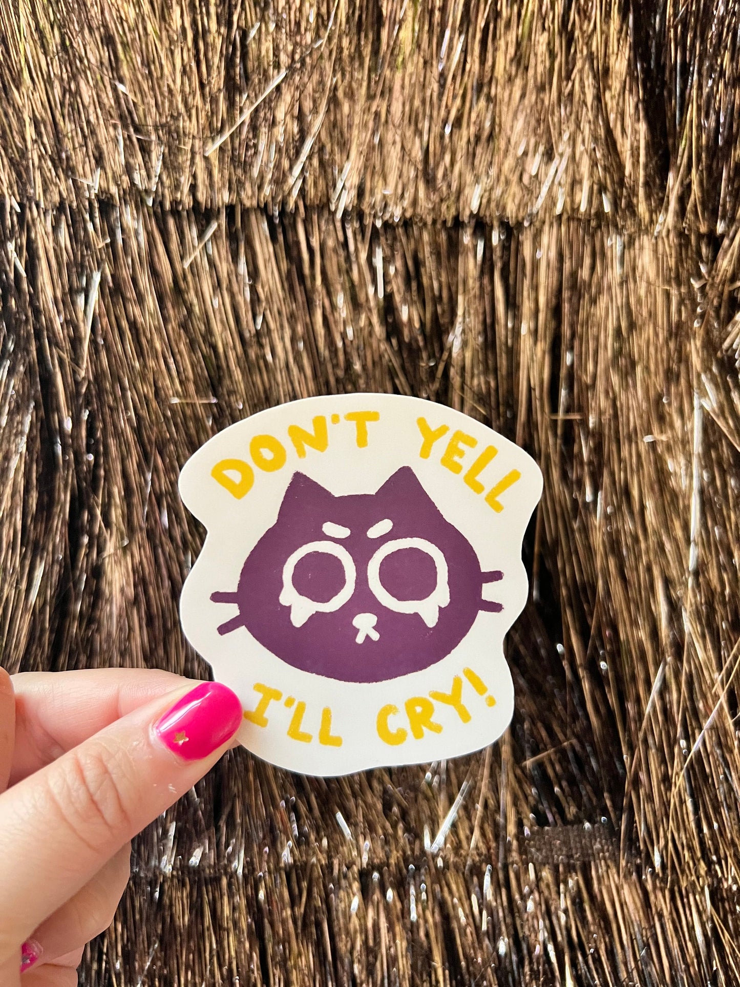 Don’t Yell I’ll Cry Sticker
