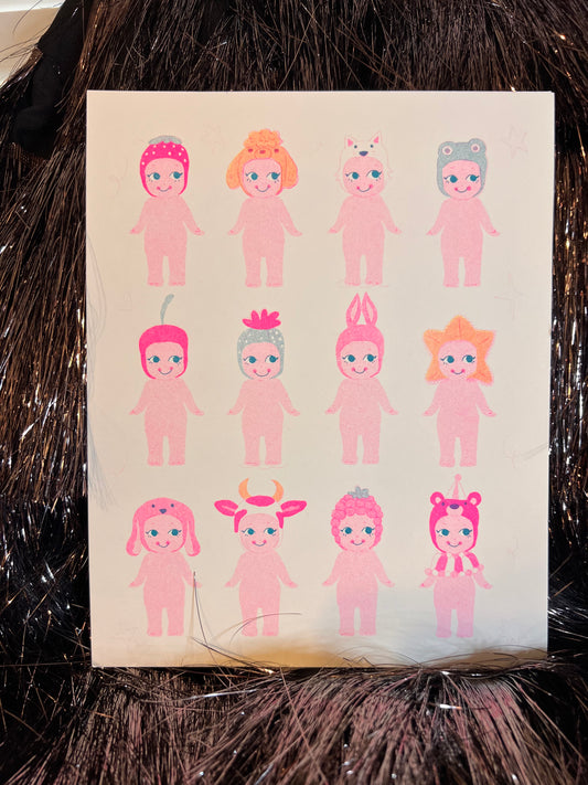 Sonny Angel Risograph Print