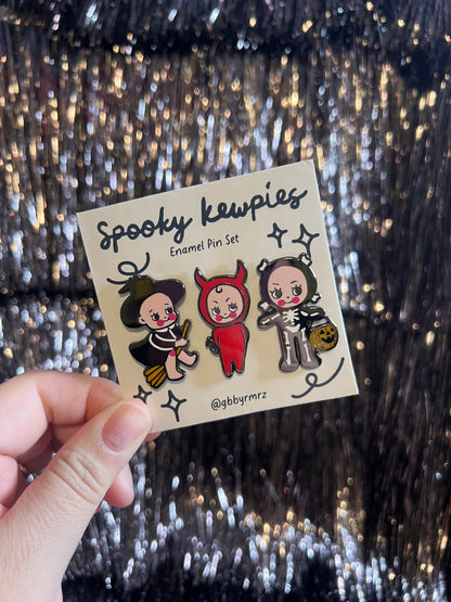 Spooky Kewpies Enamel Pin Set