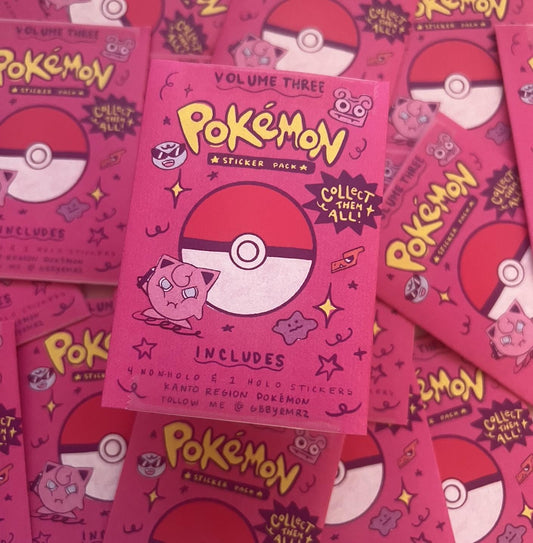 PKMN  Sticker Packs Volume 3