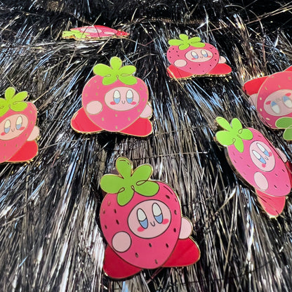 Strawberry Kirby Enamel Pin
