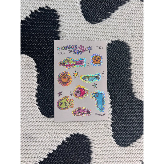 Shiny Fish Sticker Sheet